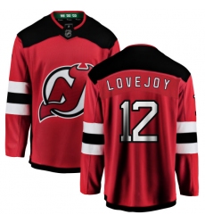 Youth New Jersey Devils #12 Ben Lovejoy Fanatics Branded Red Home Breakaway NHL Jersey