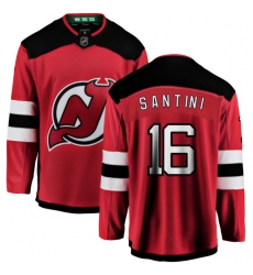 Youth New Jersey Devils #16 Steve Santini Fanatics Branded Red Home Breakaway NHL Jersey