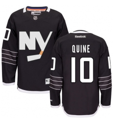 Women's Reebok New York Islanders #10 Alan Quine Authentic Black Third NHL Jersey