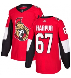 Men's Adidas Ottawa Senators #67 Ben Harpur Premier Red Home NHL Jersey
