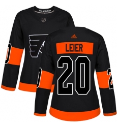 Women's Adidas Philadelphia Flyers #20 Taylor Leier Premier Black Alternate NHL Jersey