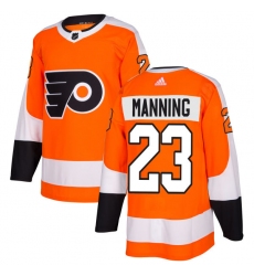 Men's Adidas Philadelphia Flyers #23 Brandon Manning Authentic Orange Home NHL Jersey
