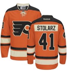 Youth Reebok Philadelphia Flyers #41 Anthony Stolarz Authentic Orange New Third NHL Jersey