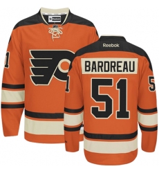 Youth Reebok Philadelphia Flyers #51 Cole Bardreau Premier Orange New Third NHL Jersey