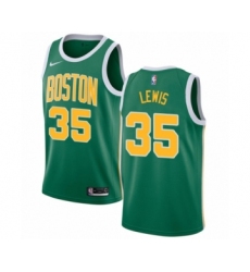 Women's Nike Boston Celtics #35 Reggie Lewis Green Swingman Jersey - Earned Edition