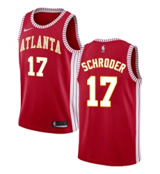 Youth Nike Atlanta Hawks #17 Dennis Schroder Authentic Red NBA Jersey Statement Edition