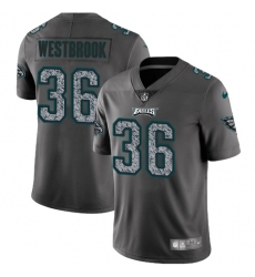 Men's Nike Philadelphia Eagles #36 Brian Westbrook Gray Static Vapor Untouchable Limited NFL Jersey
