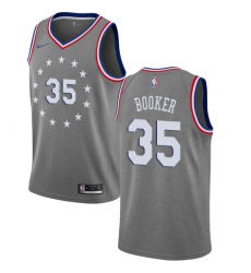 Youth Nike Philadelphia 76ers #35 Trevor Booker Swingman Gray NBA Jersey - City Edition