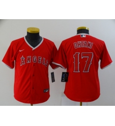 Youth Nike Los Angeles Angels #17 Shohei Ohtani Red Home Stitched Baseball Jersey
