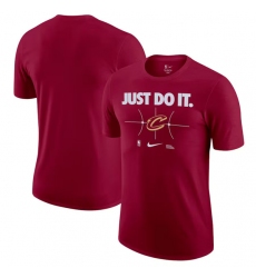 Men's Cleveland Cavaliers Wine Just Do It T-Shirt