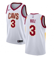 Women's Nike Cleveland Cavaliers #3 George Hill Swingman White NBA Jersey - Association Edition