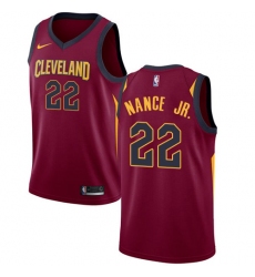 Youth Nike Cleveland Cavaliers #22 Larry Nance Jr. Swingman Maroon NBA Jersey - Icon Edition