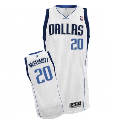 Men's Adidas Dallas Mavericks #20 Doug McDermott Authentic White Home NBA Jersey