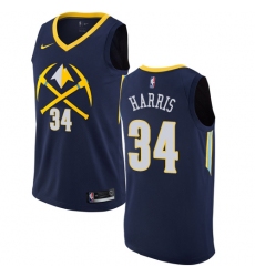 Women's Nike Denver Nuggets #34 Devin Harris Swingman Navy Blue NBA Jersey - City Edition