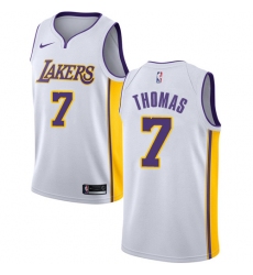 Youth Nike Los Angeles Lakers #7 Isaiah Thomas Authentic White NBA Jersey - Association Edition