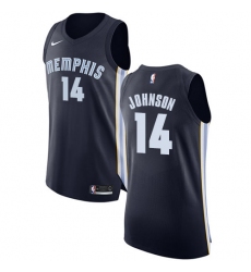 Men's Nike Memphis Grizzlies #14 Brice Johnson Authentic Navy Blue Road NBA Jersey - Icon Edition