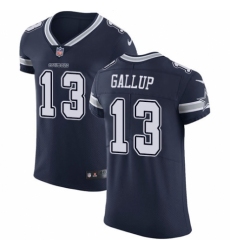 Men's Nike Dallas Cowboys #13 Michael Gallup Navy Blue Team Color Vapor Untouchable Elite Player NFL Jersey