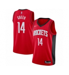 Men's Houston Rockets #14 Gerald Green Authentic Red Finished Basketball Jersey - Icon Edition