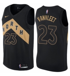 Women's Nike Toronto Raptors #23 Fred VanVleet Swingman Black NBA Jersey - City Edition