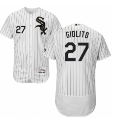 Men's Majestic Chicago White Sox #27 Lucas Giolito White Home Flex Base Authentic Collection MLB Jersey