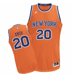 Women's Adidas New York Knicks #20 Kevin Knox Swingman Orange Alternate NBA Jersey