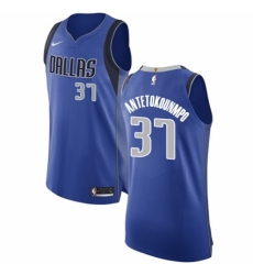 Men's Nike Dallas Mavericks #37 Kostas Antetokounmpo Authentic Royal Blue Road NBA Jersey - Icon Edition