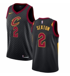 Men's Nike Cleveland Cavaliers #2 Collin Sexton Authentic Black NBA Jersey Statement Edition
