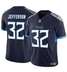 Men's Tennessee Titans #32 Jermar Jefferson Navy 2025 F.U.S.E. Vapor Limited Football Stitched Jersey