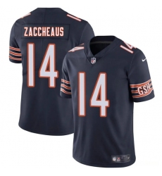 Men's Chicago Bears #14 Olamide Zaccheaus Navy 2025 Vapor Football Stitched Jersey