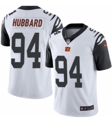 Men's Nike Cincinnati Bengals #94 Sam Hubbard Elite White Rush Vapor Untouchable NFL Jersey