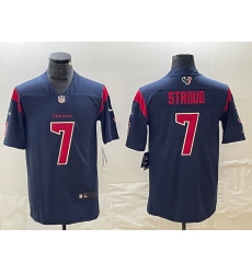 Men's Houston Texans #7 CJ Stroud Navy Blue New 2019 Color Rush Stitched NFL Nike Limited Jersey