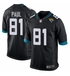 Men's Nike Jacksonville Jaguars #81 Niles Paul Game Teal Green Team Color NFL Jersey
