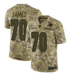 Youth Nike Miami Dolphins #70 Ja'Wuan James Limited Camo 2018 Salute to Service NFL Jersey