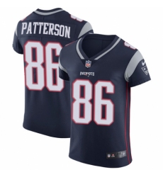 Men's Nike New England Patriots #86 Cordarrelle Patterson Navy Blue Team Color Vapor Untouchable Elite Player NFL Jersey