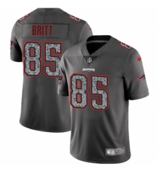 Men's Nike New England Patriots #85 Kenny Britt Gray Static Vapor Untouchable Limited NFL Jersey