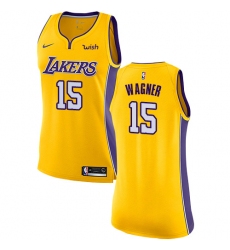 Women's Nike Los Angeles Lakers #15 Moritz Wagner Authentic Gold NBA Jersey - Icon Edition