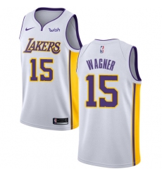 Youth Nike Los Angeles Lakers #15 Moritz Wagner Swingman White NBA Jersey - Association Edition