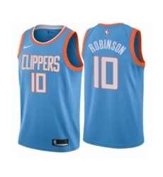 Women's Nike Los Angeles Clippers #10 Jerome Robinson Swingman Blue NBA Jersey - City Edition