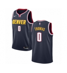 Men's Nike Denver Nuggets #0 Isaiah Thomas Swingman Navy Blue NBA Jersey - Icon Edition