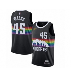 Youth Denver Nuggets #45 Thomas Welsh Swingman Black Basketball Jersey - 2019 20 City Edition