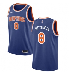 Youth Nike New York Knicks #8 Mario Hezonja Swingman Royal Blue NBA Jersey - Icon Edition