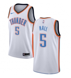Women's Nike Oklahoma City Thunder #5 Devon Hall Swingman White NBA Jersey - Association Edition