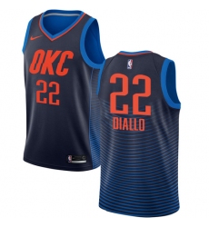 Youth Nike Oklahoma City Thunder #22 Hamidou Diallo Swingman Navy Blue NBA Jersey Statement Edition