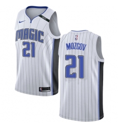 Men's Nike Orlando Magic #21 Timofey Mozgov Authentic White NBA Jersey - Association Edition