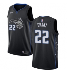 Men's Nike Orlando Magic #22 Jerian Grant Swingman Black NBA Jersey - City Edition