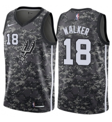Youth Nike San Antonio Spurs #18 Lonnie Walker Swingman Camo NBA Jersey - City Edition