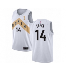 Women's Toronto Raptors #14 Danny Green Swingman White 2019 Basketball Finals Champions Jersey - City Edition
