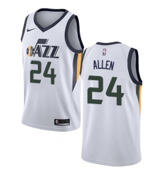 Youth Nike Utah Jazz #24 Grayson Allen Swingman White NBA Jersey - Association Edition