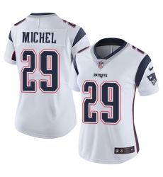 Women's Nike New England Patriots #29 Sony Michel White Vapor Untouchable Limited Player NFL Jersey
