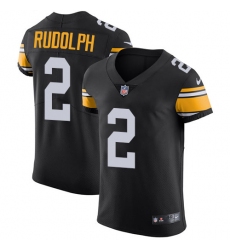 Men's Nike Pittsburgh Steelers #2 Mason Rudolph Black Team Color Vapor Untouchable Limited Player NFL Jersey